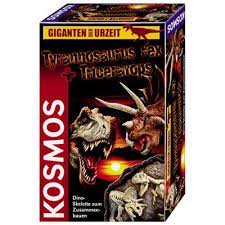 Skelette T-Rex + Triceratops