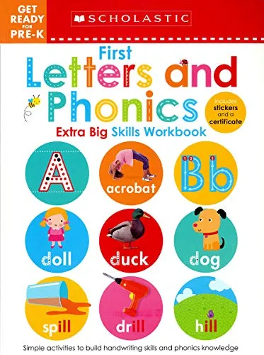 1st Letters and Phonics (Scholastic Early Learners: Get Ready for Pre-K Extra Big Skills)