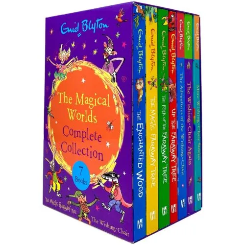 The Magical Worlds Complete Collection 7 Books By Enid Blyton - Ages 7-9 - Paperback