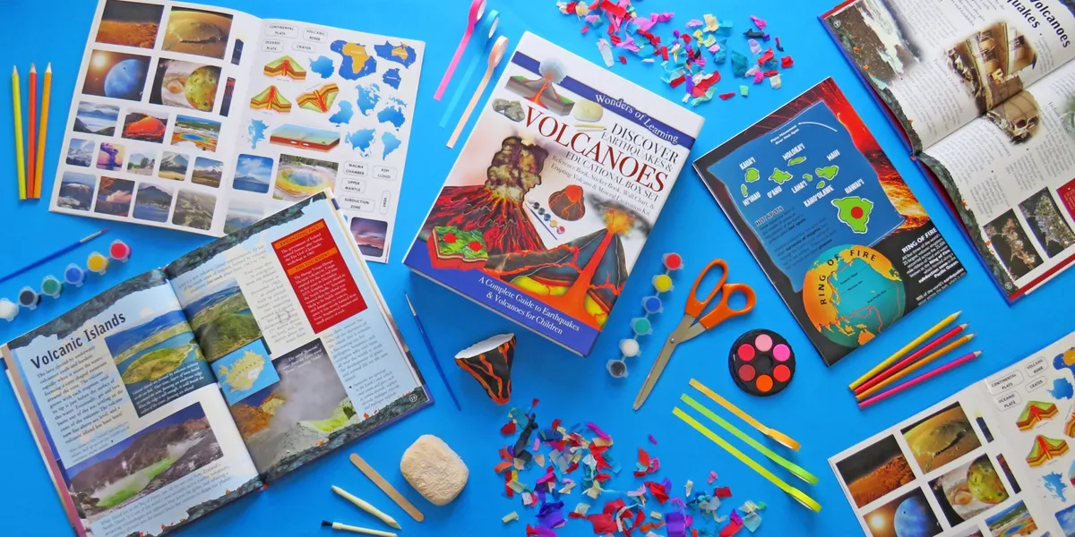 Wonders Of Learning Discover Earthquakes and Volcanoes Educational Box Set
