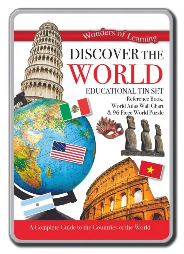 Wonders Of Learning Discover The World Educational Tin Set 
