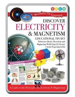 Wonders of Learning Discover Electricity & Magnetism Educational Tin Set