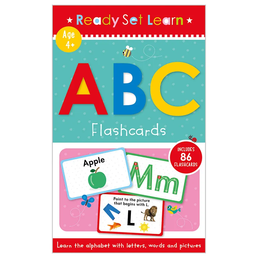 "Ready, Set, Learn ABC Flashcards"