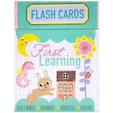 FLASH CARD LEARNING SET FIRST WORDS PLAYTIME PALS