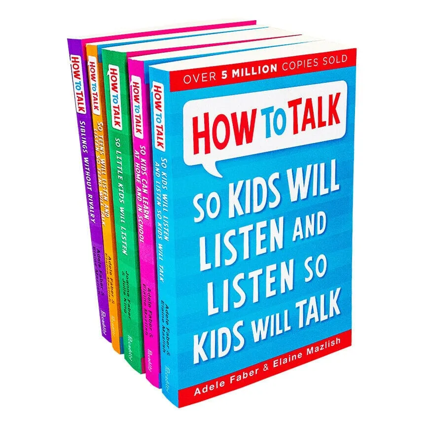 How to Talk Series 5 Books Set By Adele Faber & Elaine Mazlish - Non Fiction