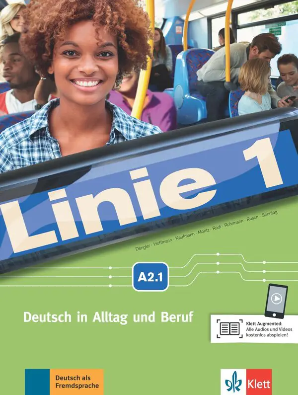 "Linie 1, Kurs- und Übungsbuch A2.1 + MP3 + Videoclips"