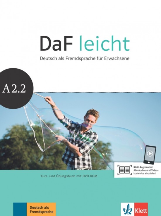 "DaF leicht, Kurs-/Übgsb. A2.2 +DVD-R"