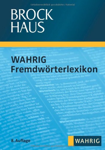 Brockhaus Wahrig Fremdwörterlexikon