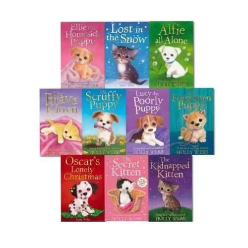 "Holly Webb Series 3 - Animal Stories, Pet Rescue Adventure - Puppy and Kitten 10 Books Collection Set (Books 21 To 30)"